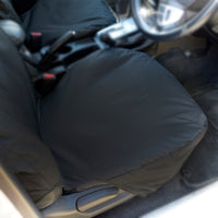 Mitsubishi L200 Trojan (2015 Onwards) Tailored Front Seat Covers - Black