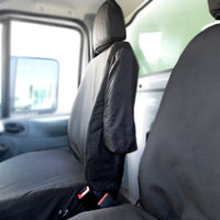 Ford Transit Van MK6 (2000-2006) Tailored Front Seat Covers (NO Split Passenger Seat) - Black