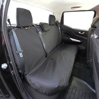 Nissan Navara NP300 (2016 Onwards) Tailored Front & Rear Seat Covers - Black