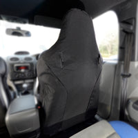 Ford Focus RS MK2 MK3 (2011 Onwards) Tailored Front Recaro Seat Covers (x2) - Black