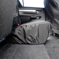 Toyota Hilux Icon & Invincible (2016 Onwards) Tailored Rear Seat Covers - Black