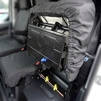Peugeot Expert (2016 Onwards) Tailored Front Seat Covers (WITH Split Passenger Seat) - Black
