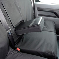 Peugeot Expert (2016 Onwards) Tailored Front Seat Covers (WITH Split Passenger Seat) - Black