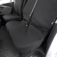 Nissan NV300 Standard Van (2016-2022) Tailored Front Seat Covers (NO Split Passenger Seat) - Black