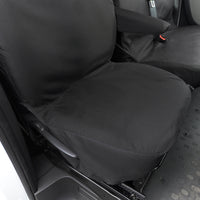 Nissan NV300 Standard Van (2016-2022) Tailored Front Seat Covers (NO Split Passenger Seat) - Black