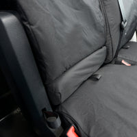 VW Crafter (2017 Onwards) Tailored Front Seat Covers (WITH Folding Middle Seat) - Black