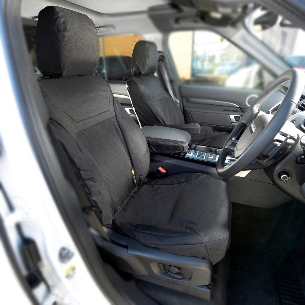 thumbnail image 2 of UK Custom Covers Front Seat Covers – Land Rover Discovery 5 (2017+) – Black 600 Denier – Waterproof – Right Hand Drive 2 of 4
