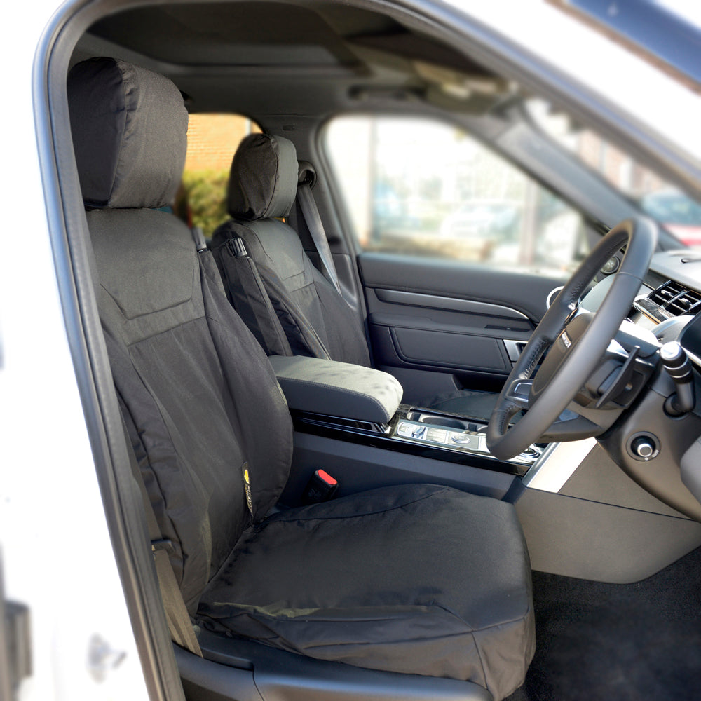 Fits Land Rover Discovery 5 Front Seat Covers Tailored (2017 Onwards) - Black