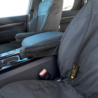 Fits Land Rover Discovery 5 Front Seat Covers Tailored (2017 Onwards) - Black