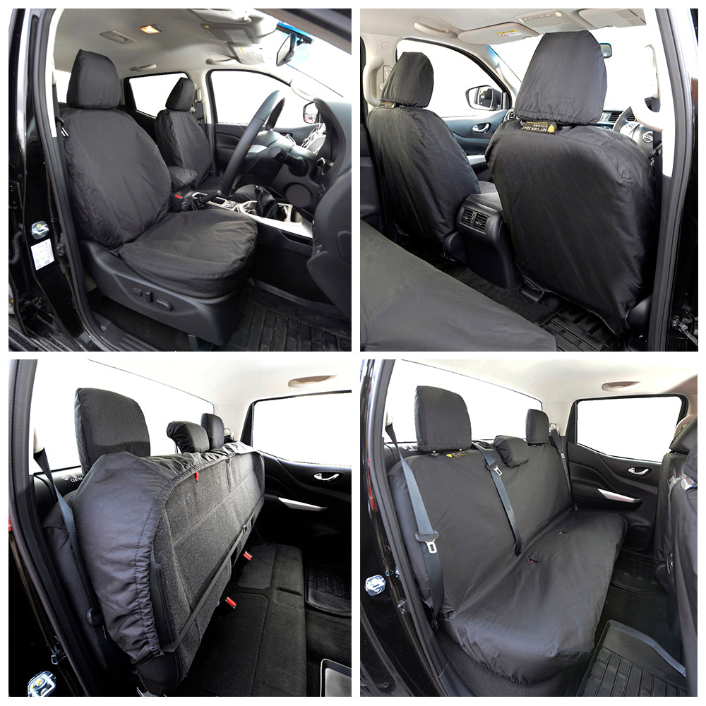 Nissan Navara NP300 (2016 Onwards) Tailored Front & Rear Seat Covers