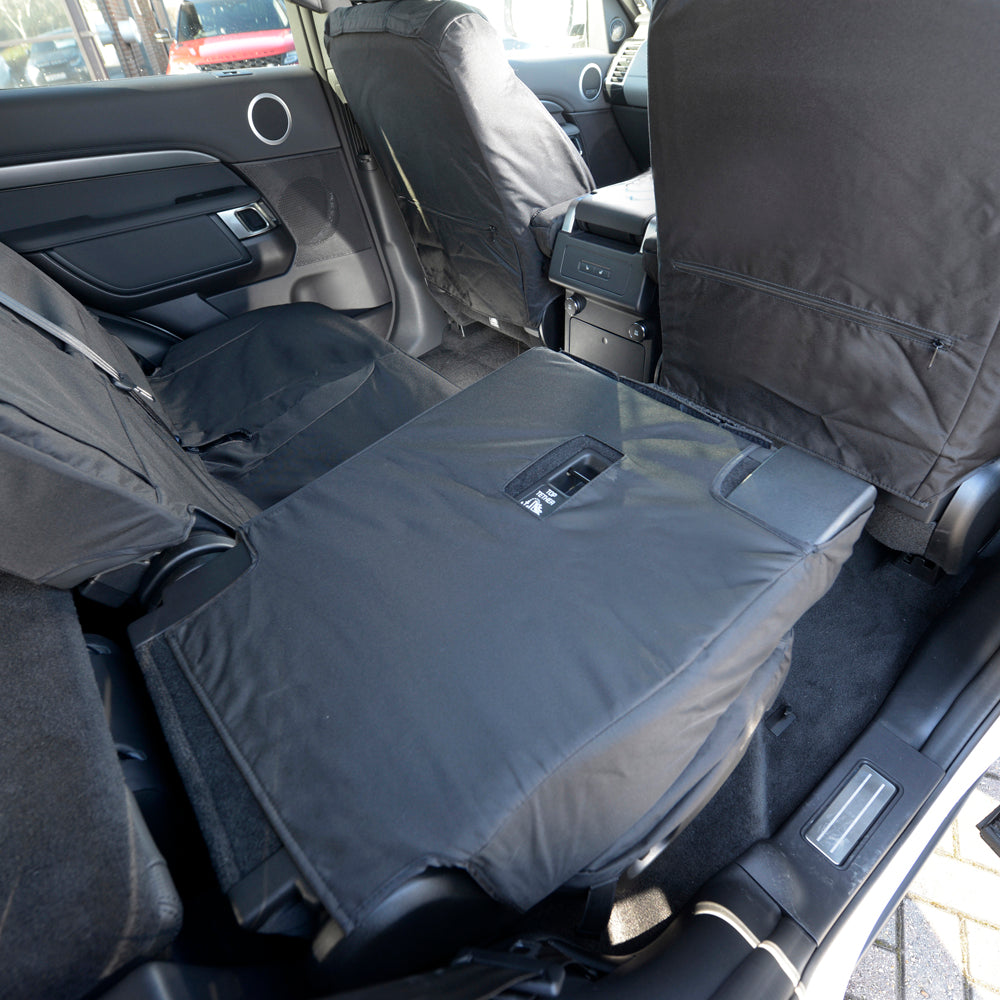 Fits Land Rover Discovery 5 Rear Seat Covers Tailored (2017 Onwards) - Black