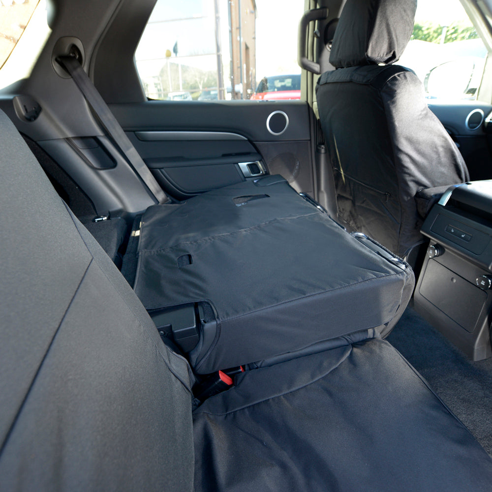 Fits Land Rover Discovery 5 Rear Seat Covers Tailored (2017 Onwards) - Black