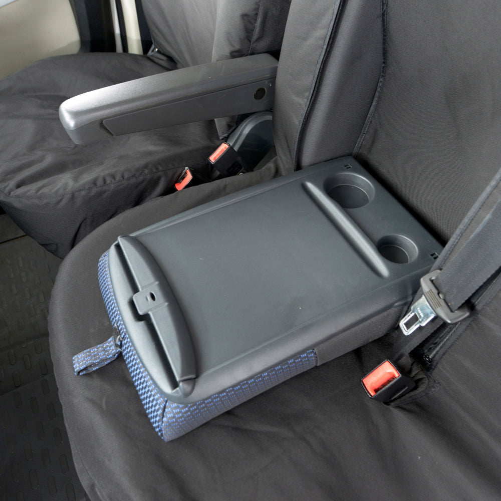 Peugeot Boxer (2006 Onwards) Tailored Front Seat Covers (NO Split Passenger Seat) - Black