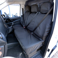 Mercedes V Class (2014 Onwards) Tailored Front Seat Covers (Single/Double NO Split Passenger Seat) - Black