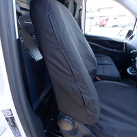 Mercedes E-Vito (2020 Onwards) Tailored Front Seat Covers (Single/Double NO Split Passenger Seat) - Black