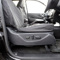 Mercedes Benz X Class (2017 Onwards) Tailored Front & Rear Seat Covers - Black