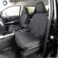 Mercedes Benz X Class (2017 Onwards) Tailored Front Seat Covers - Black