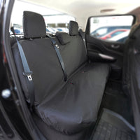 Mercedes Benz X Class (2017 Onwards) Tailored Rear Seat Covers - Black