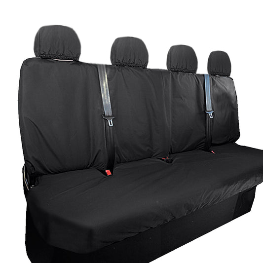 Mercedes Sprinter (2018 Onwards) Tailored Rear Seat Covers - Black