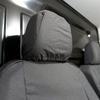 Man TGE (2017 Onwards) Tailored Front Seat Covers (WITH Split Passenger Base & NO Folding Middle Seat) - Black